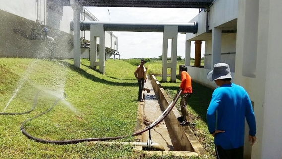 ไฟล์แนบ สถานีผลิตน้ำโพธาราม ดำเนินการล้างถังตกตะกอน การตามแผนงานนโยบายโครงการน้ำสะอาด WSP