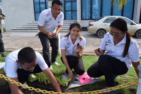 ไฟล์แนบ กปภ.สาขากำแพงเพชร ร่วมใจปลูกดอกดาวเรือง ซึ่งเป็นสีวันพระราชสมภพของพระบาทสมเด็จพระปรมินทรมหาภูมิพลอดุลยเดช