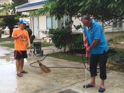 ไฟล์แนบ กปภ.สาขาสามพราน ร่วมกันทำความสะอาดบริเวณโดยรอบสำนักงาน