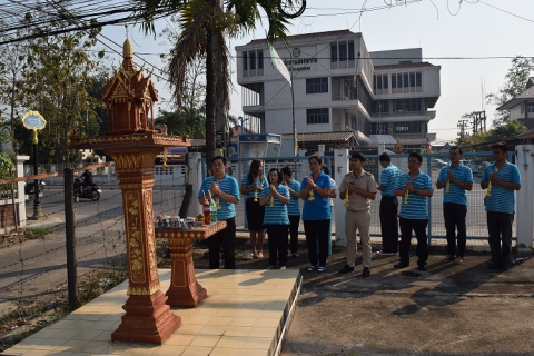 ไฟล์แนบ กปภ.สาขากำแพงเพชร บวงสรวงบูชาสักการะพระแม่ธรณี ศาลพระภูมิเจ้าที่  เนื่องในวันสถาปนา กปภ. ครบรอบ 39 ปี 