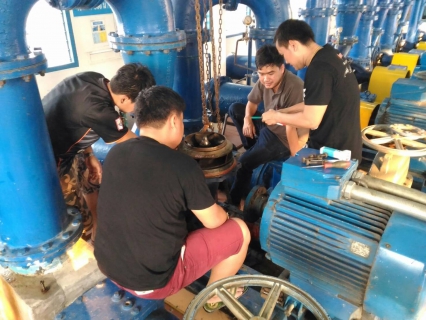 ไฟล์แนบ กปภ.สาขาแหลมฉบัง ดำเนินการตรวจสอบเครื่องจักรกล ตามแผนซ่อมบำรุงรักษา