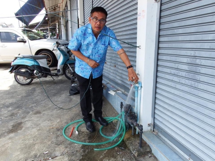 ไฟล์แนบ กปภ.สาขาจันทบุรี ลงพื้นที่หมู่บ้านศิริการ ติดตามการทดลองระบบสูบจ่ายน้ำเสริมแรงดันน้ำ บริเวณสถานีสูบน้ำเสริมแรงดันศิริการ (สระน้ำเทศบาลเมืองท่าช้าง)