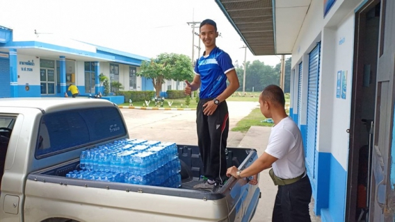 ไฟล์แนบ กปภ.สาขาพนมทวน ร่วมสนับสนุนน้ำดื่มบรรจุขวดตราสัญลักษณ์ กปภ. ให้กับกองกับการตำรวจตะเวนชายแดนที่ ๑๓