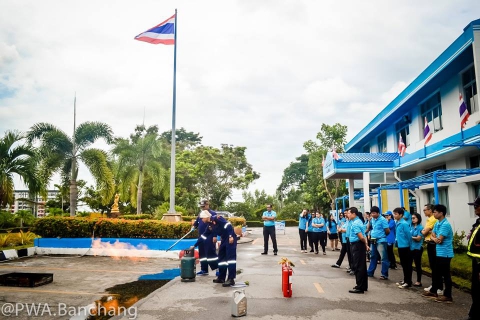 ไฟล์แนบ ประปาบ้านฉาง จัดซ้อมแผนอัคคีภัย 61