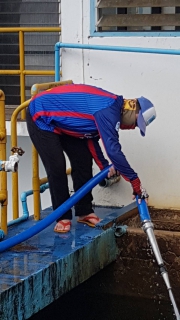 ไฟล์แนบ กปภ.สาขาขลุง ล้างถังตกตะกอนโรงกรองน้ำแม่ข่ายขลุง