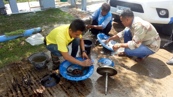 ไฟล์แนบ กปภ.สาขาลำปลายมาศ ทำความสะอาดและรักษามาตรฐานอุปกรณ์ควบคุมแรงดันน้ำ