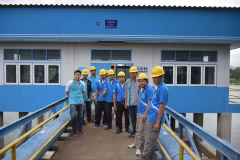 ไฟล์แนบ กปภ.สาขากาญจนบุรี  ให้การต้อนรับคณะศึกษาดูงานจาก กปภ.สาขาอู่ทอง