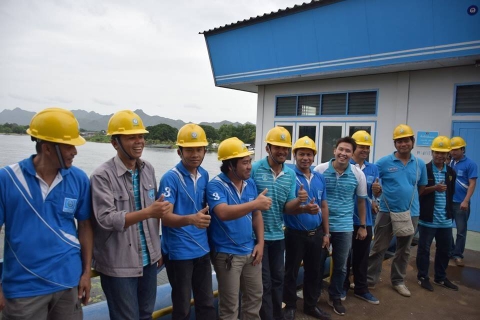 ไฟล์แนบ กปภ.สาขากาญจนบุรี  ให้การต้อนรับคณะศึกษาดูงานจาก กปภ.สาขาอู่ทอง
