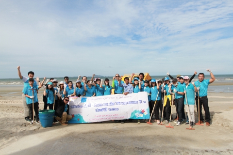 ไฟล์แนบ กปภ.เขต ๑ จัดกิจกรรม CSR เก็บขยะชายหาดบางแสน