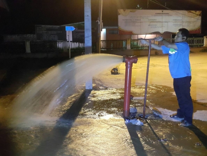 ไฟล์แนบ การประปาส่วนภูมิภาคสาขากำแพงเพชร ดำเนินการระบายตะกอนในเส้นท่อ 