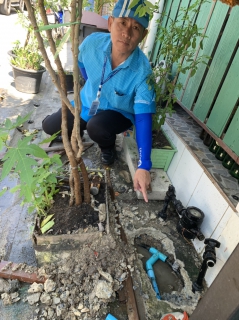 ไฟล์แนบ กปภ.สาขาสามพราน ลงพื้นที่ สุ่ม ตรวจสอบมาตรวัดน้ำ และการลักน้ำใช้ หมู่บ้านพฤกษา 75