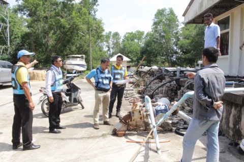 ไฟล์แนบ กปภ.สาขาจันทบุรี และ งานน้ำสูญเสีย กองระบบจำหน่าย กปภ.ข.1 ลงพื้นที่ตรวจสอบน้ำสูญเสีย ในพื้นที่ มหาวิทยาลัยบูรพา วิทยาเขตจันทบุรี ตามโครงการ DSM การบริหารจัดการทรัพยากรน้ำอย่าง รู้คุณค่า ประจำปี 2562