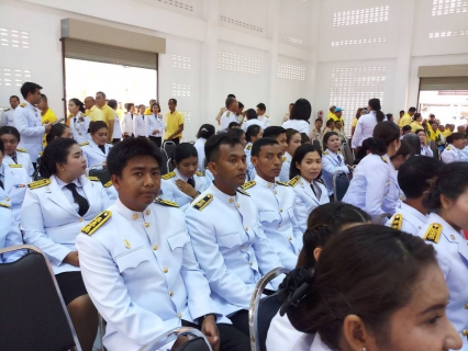 ไฟล์แนบ กปภ.สาขากาญจนดิษฐ์ ร่วมพิธีเปิดกรวยถวายราชสักการะหน้าพระบรมฉายาลักษณ์พระบาทสมเด็จพระเจ้าอยู่หัว ในพิธีถวายพระพรชัยมงคล เนื่องในพิธีบรมราชาภิเษก พุทธศักราช 2562