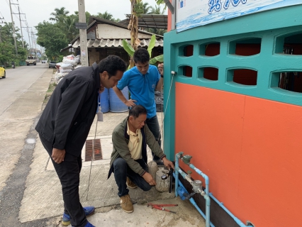 ไฟล์แนบ กปภ.สาขาสามพราน ลงพื้นที่สำรวจหาท่อแตก/รั่ว เพื่อลดน้ำสูญเสียและเพิ่มปริมาณน้ำจำหน่าย 