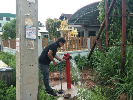 ไฟล์แนบ  กปภ.สาขากำแพงเพชร ระบายตะกอนในเส้นท่อ ตามแผนในโครงการจัดการน้ำสะอาด Water Safety Plan