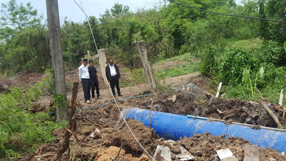 ไฟล์แนบ ผู้อำนวยการการประปาส่วนภูมิภาคเขต 2 ลงพื้นที่ตรวจเยี่ยมความคืบหน้าโครงการปรับปรุงเส้นท่อพื้นที่จ่ายน้ำของ กปภ.สาขาธัญบุรี