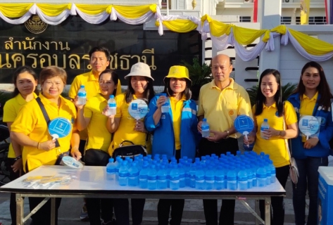 ไฟล์แนบ กปภ.สาขาอุบลราชธานีร่วมแจกน้ำดื่ม สืบสานงานบุญเข้าพรรษา  "118 ปี ประเพณีแห่เทียนเข้าพรรษา เทอดราชาขวัญแผ่นดิน" เมืองอุบลฯ
