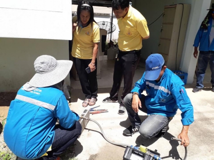 ไฟล์แนบ กปภ.สาขากาญจนบุรีสำรวจระบบน้ำประปาและตรวจสอบมาตรวัดน้ำ 