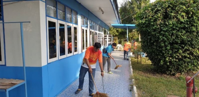 ไฟล์แนบ การประปาส่วนภูมิภาคสาขาปักธงชัย จัดกิจกรรม Big Cleaning Day เพื่อให้มีทัศนียภาพที่เป็นระเบียบ สวยงามน่ามอง และสร้างความประทับใจให้แก่ผู้ใช้น้ำที่มาใช้บริการ 