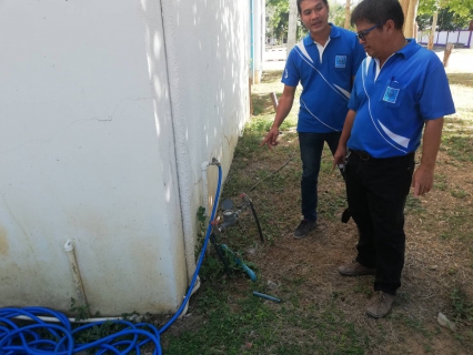 ไฟล์แนบ กปภ.สาขาพนมทวนเข้าตรวจสอบหาท่อแตกรั่ว ภายในให้กับสำนักงานขนส่งอำเภอพนมทวน