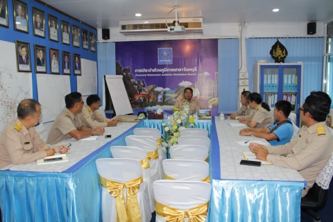 ไฟล์แนบ กปภ.สาขาจันทบุรี จัดการประชุม หัวหน้างาน พนักงานช่างโยธา และพนักงานที่เกี่ยวข้อง เพื่อวางแผนปรับปรุงแก้ไข ปัญหาน้ำไหลอ่อน ถึงไม่ไหล พร้อมติดตามสถานการณ์น้ำในพื้นที่การดูแลของกปภ.สาขาจันทบุรี