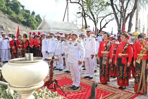 ไฟล์แนบ การประปาส่วนภูมิภาคสาขาชุมพร ร่วมกิจกรรมพิธีบวงสรวงดวงพระวิญญาณ เสด็จในกรมหลวงชุมพรฯ ครบ 139 ปี