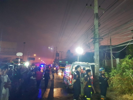 ไฟล์แนบ ให้การสนับสนุนรถบรรทุกน้ำ กปภ. และเตรียมจุดรับน้ำเพื่อระงับเหตุเพลิงไหม้ร้านรับซื้อขายของเก่า
