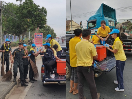 ไฟล์แนบ กปภ.สาขาพนมทวน ร่วมสนับสนุนน้ำดื่มบรรจุขวด จำนวน 300 ขวด ในการกิจกรรม  BIG CLEANING DAY ร่วมใจลดปริมาณฝุ่นละอองขนาดเล็ก (PM2.5) และจัดระเบียบสายสื่อสาร อำเภอพนมทวน 