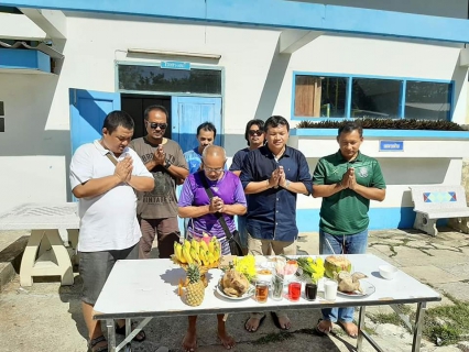 ไฟล์แนบ กปภ.สาขาเบตง จัดพิธีทำบุญสำนักงานประจำปี 2563 โดยมีพิธีกรรมทางศาสนาพุทธ และอิสลาม เพื่อเป็นศิริมงคลและ สร้างขวัญกำลังใจให้แก่พนักงาน และเนื่องในวันสถาปนา 41 ปี กปภ.