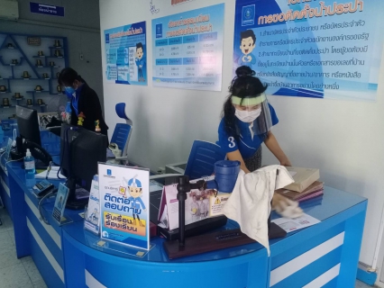 ไฟล์แนบ การประปาส่วนภูมิภาคสาขาสามพรานจัดกิจกรรม "Big cleaning day" ป้องกันและเฝ้าระวังสถานการณ์ฉุกเฉินจากการแพร่ระบาดเชื้อไวรัส COVID-19