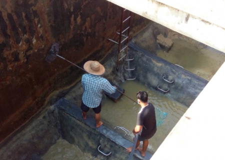 ไฟล์แนบ กปภ.สาขาสระแก้ว ดำเนินการล้างถังตกตะกอนสถานีวังสำลี