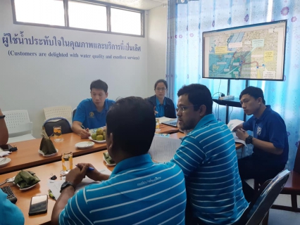 ไฟล์แนบ กปภ.สาขาระนอง เตรียมพร้อมรับกองแผนงานโครงการ 1 ลงพื้นที่สำรวจระบบประปา