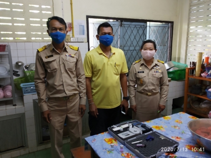 ไฟล์แนบ กปภ.สาขาตรัง ลงตรวจสอบคุณภาพน้ำดื่มของโรงเรียนเทศบาล 5 (วัดควนขัน)  ตำบลทับเที่ยง อำเภอเมือง จังหวัดตรัง