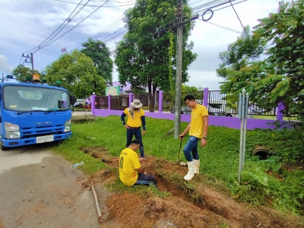 ไฟล์แนบ กปภ.สาขาตะกั่วป่าเข้าดำเนินการแก้ไขน้ำไม่ไหลหน้าสำนักงานขนส่ง