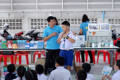 ไฟล์แนบ กปภ.เขต ๑ จัดบูธนิทรรศการประหยัดน้ำ ให้ความรู้เยาวชน 