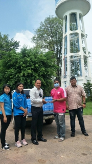 ไฟล์แนบ การประปาส่วนภูมิภาคสาขาปากน้ำประแสร์ สนับสนุนน้ำดื่มบรรจุขวดตราสัญลักษณ์ กปภ. กิจกรรมจิตอาสา