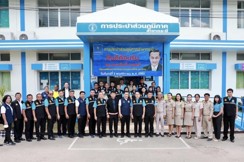 ไฟล์แนบ การประปาส่วนภูมิภาคสาขากระบี่ ร่วมต้อนรับรัฐมนตรีช่วยว่าการกระทรวงมหาดไทย (มท3) ในโอกาสลงพื้นที่ตรวจเยี่ยมการดำเนินงานการประปาส่วนภูมิภาคสาขากระบี่