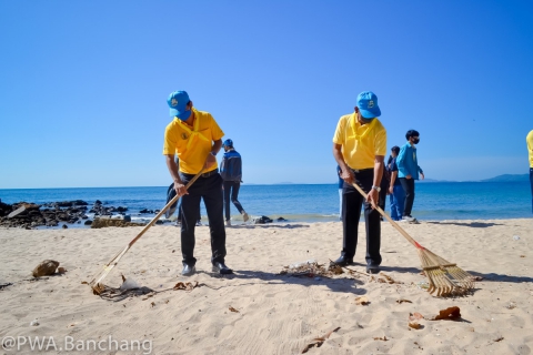 ไฟล์แนบ กปภ.บ้านฉาง ร่วมกิจกรรมจิตอาสาพัฒนา ปรับปรุงภูมิทัศน์ ชายหาดพลา
