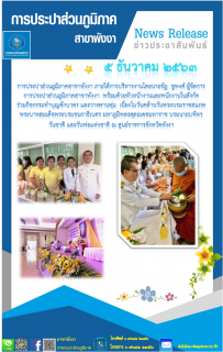 ไฟล์แนบ กปภ.สาขาพังงา  ร่วมกิจกรรมทำบุญตักบาตร และวางพานพุ่ม  เนื่องในวันคล้ายวันพระบรมราชสมภพ พระบาทสมเด็จพระบรมชนกาธิเบศร มหาภูมิพลอดุลยเดชมหาราช บรมนาถบพิตร วันชาติ และวันพ่อแห่งชาติ