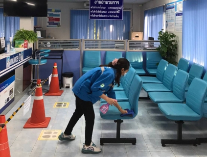 ไฟล์แนบ กปภ.สาขาสุวรรณภูมิ เพิ่มความเข้มงวดในการทำความสะอาดเพื่อป้องกันและลดความเสี่ยงต่อการแพร่กระจายจากเชื้อไวรัส COVID  19
