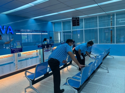 ไฟล์แนบ กปภ.สาขาสามพราน  เฝ้าระวังทำความสะอาดในสำนักงานและบริเวณโดยรอบสำนักงาน ป้องกันการแพร่ระบาดของเชื้อไวรัส COVID-19