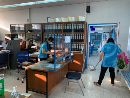 ไฟล์แนบ กปภ.สาขาสามพราน  เฝ้าระวังทำความสะอาดในสำนักงานและบริเวณโดยรอบสำนักงาน ป้องกันการแพร่ระบาดของเชื้อไวรัส COVID-19