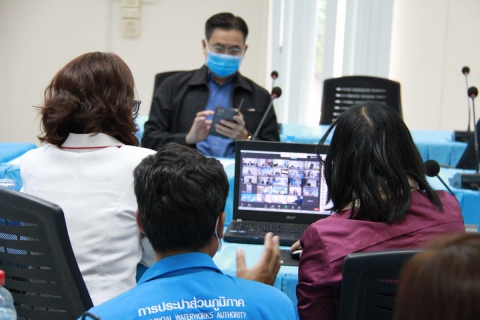 ไฟล์แนบ การประปาส่วนภูมิภาคเขต 6 จัดประชุม Video Conference กปภ.สาขาในสังกัด วางมาตรการป้องกันและลดความเสี่ยงของ พนักงานกปภ. ตลอดจนสร้างความมั่นใจให้กับลูกค้าและประชาชนที่มาใช้บริการ ณ กปภ.สาขา ในช่วงการแพร่ระบาดของเชื้อไวรัส COVID  19 แนะประชาชนเลือกใช้บริการทางออนไลน์ เพื่อความสะดวก 