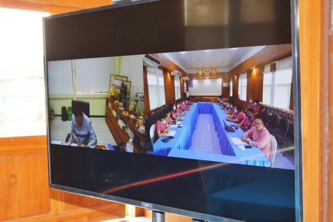 ไฟล์แนบ กปภ.สาขาปทุมธานี ประชุมทางไกลวิดีโอคอนเฟอเรนซ์ (Video Conference) ร่วมกับ ผวก.กปภ.