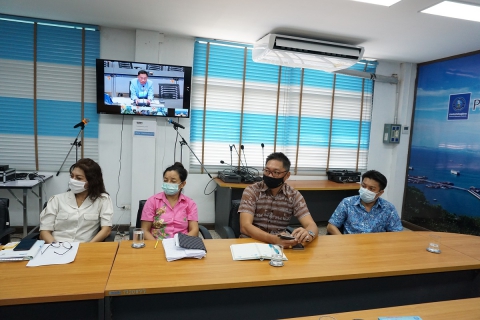ไฟล์แนบ กปภ.สาขาพัทยา (พ) ประชุมทางไกลวิดีโอคอนเฟอเรนซ์ (Video Conference) ร่วมกับ ผวก.กปภ.