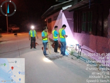 ไฟล์แนบ กปภ.สาขาเกาะพะงัน  ลงพื้นที่ออกหาน้ำสูญเสียประจำเดือน มีนาคม 2564
