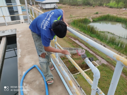 ไฟล์แนบ ทาสีราวกันตก ณ  สถานีผลิตน้ำสถานีผลิตน้ำดอนทราย 
