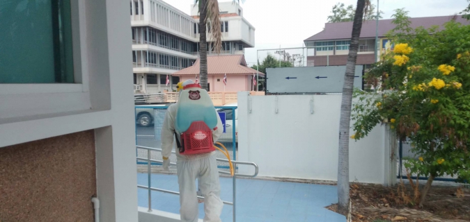 ไฟล์แนบ การประปาส่วนภูมิภาคสาขากำแพงเพชร ฉีดพ่นน้ำยาฆ่าเชื้อ COVID -19