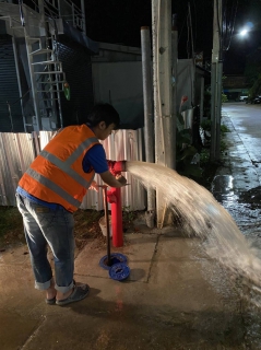 ไฟล์แนบ การประปาส่วนภูมิภาคสาขากำแพงเพชร ลงพื้นที่ระบายตะกอนในเส้นท่อ ตามแผนปฏิบัติการโครงการจัดการน้ำสะอาด (Water safety Plan) 