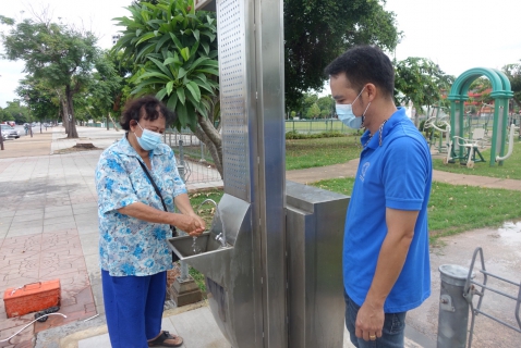 ไฟล์แนบ การประปาส่วนภูมิภาคสาขากำแพงเพชร ออกตรวจเช็คและทำความสะอาดแท่นน้ำดื่มโครงการน้ำประปาดื่มได้ 